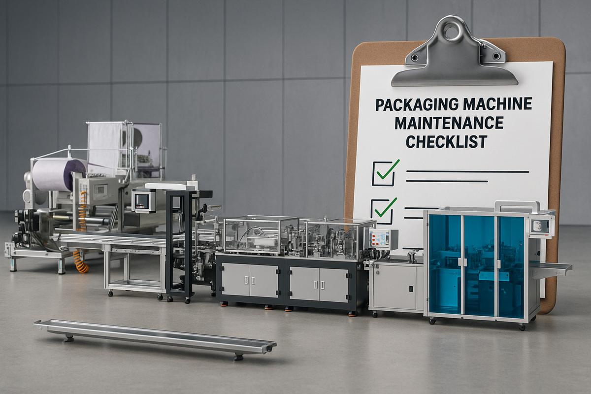 Packaging machine maintenance checklist