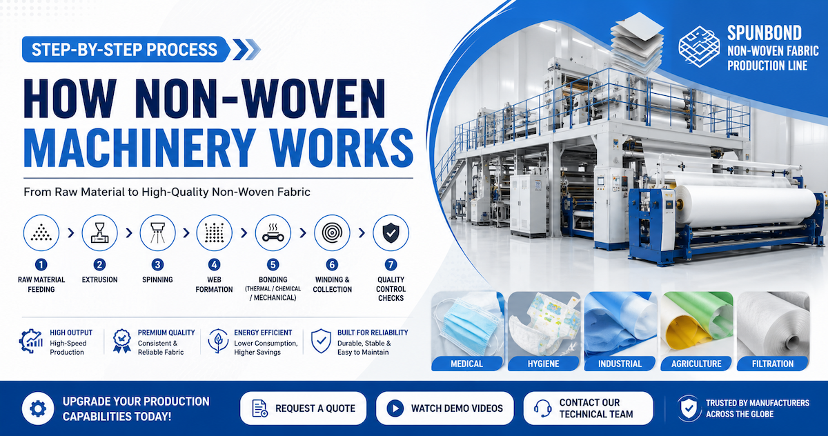 How Non‑Woven Machinery Works: Step‑by‑Step Process