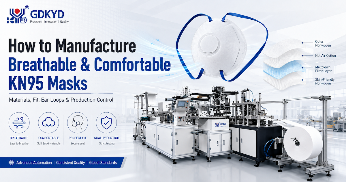 How to Manufacture Breathable and Comfortable KN95 Masks: Materials, Fit, Ear Loops & Production Control